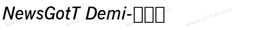 NewsGotT Demi字体转换